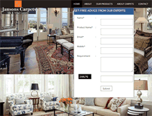 Tablet Screenshot of jansonscarpets.com